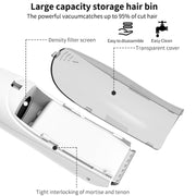 Electric Water-resistant Hairdresser Children Low Noise Rechargeable Push Clipper, Specification: Suction Upgrade Version White