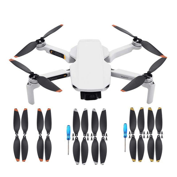 For DJI Mavic Mini 4726F Wing Propeller Blade Drone Accessories, Spec: 4pairs Silver Edge