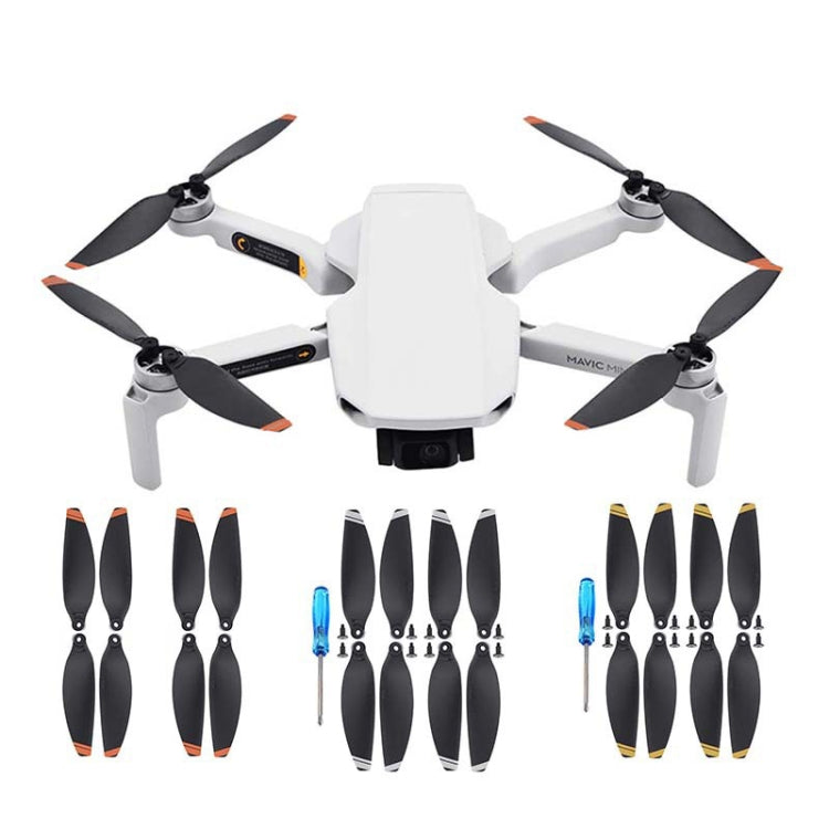 For DJI Mavic Mini 4726F Wing Propeller Blade Drone Accessories, Spec: 4pairs Silver Edge