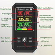 Electromagnetic Radiation Detector High Frequency Radiation Detector(White)