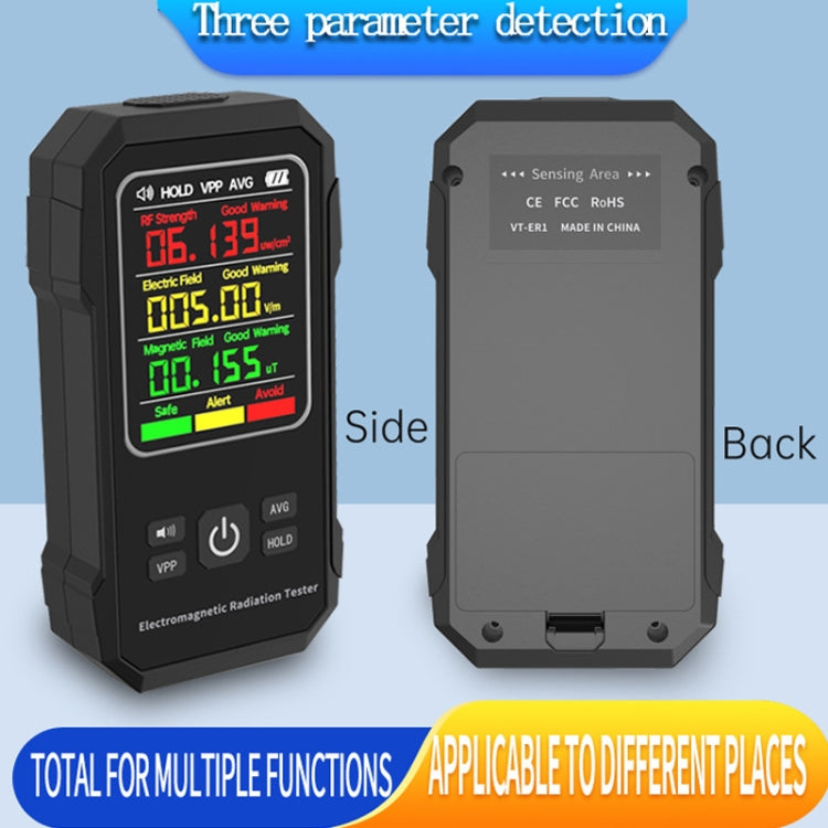 Electromagnetic Radiation Detector High Frequency Radiation Detector(White) - Radiation Detector by PMC TechLife | Online Shopping South Africa | PMC TechLife