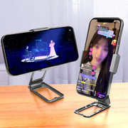 Back Clip Double Ring Magnetic Metal Folding Phone Bracket Desktop Lazy Ring Phone Holder(Rose Gold)