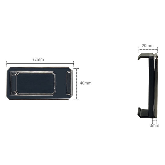 Back Clip Double Ring Magnetic Metal Folding Phone Bracket Desktop Lazy Ring Phone Holder(Rose Gold)