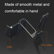 Back Clip Double Ring Magnetic Metal Folding Phone Bracket Desktop Lazy Ring Phone Holder(Rose Gold)
