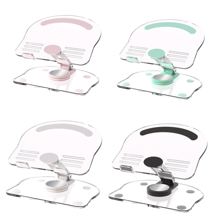 KF-Z11 Acrylic Tablet PC Mobile Phone Bracket Desktop Rotating Foldable Lazy Non-slip Phone Support Frame(White)