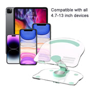 KF-Z11 Acrylic Tablet PC Mobile Phone Bracket Desktop Rotating Foldable Lazy Non-slip Phone Support Frame(White)
