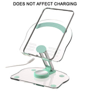 KF-Z11 Acrylic Tablet PC Mobile Phone Bracket Desktop Rotating Foldable Lazy Non-slip Phone Support Frame(White)