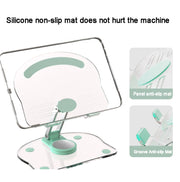 KF-Z11 Acrylic Tablet PC Mobile Phone Bracket Desktop Rotating Foldable Lazy Non-slip Phone Support Frame(White)