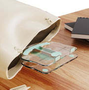 KF-Z11 Acrylic Tablet PC Mobile Phone Bracket Desktop Rotating Foldable Lazy Non-slip Phone Support Frame(White)