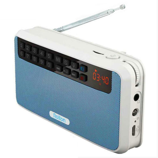 Rolton E500 Bluetooth Speaker 2.1-Channel Built-In Microphone Supports FM Radio(Blue) - free shipping - PMC Jewellery - Order now!