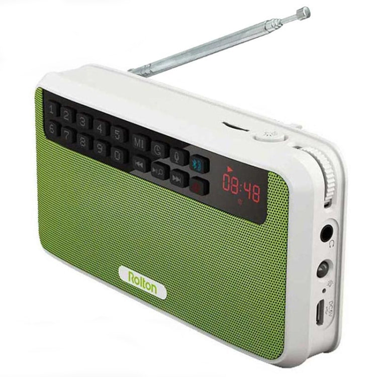 Rolton E500 Bluetooth Speaker 2.1-Channel Built-In Microphone Supports FM Radio(Green) - free shipping - PMC Jewellery - Order now!