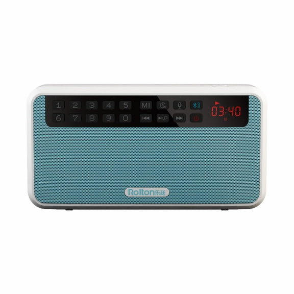 Rolton E500 Bluetooth Speaker 2.1-Channel Built-In Microphone Supports FM Radio(Blue)