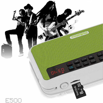 Rolton E500 Bluetooth Speaker 2.1-Channel Built-In Microphone Supports FM Radio(Green) - free shipping - PMC Jewellery - Order now!