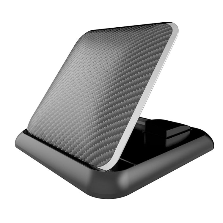 Car Mobile Phone Holder Carbon Fiber Pattern Silicone Dashboard Holder(Black) - Universal Car Holders by PMC TechLife | Online Shopping South Africa | PMC TechLife | Buy Now Pay Later Mobicred
