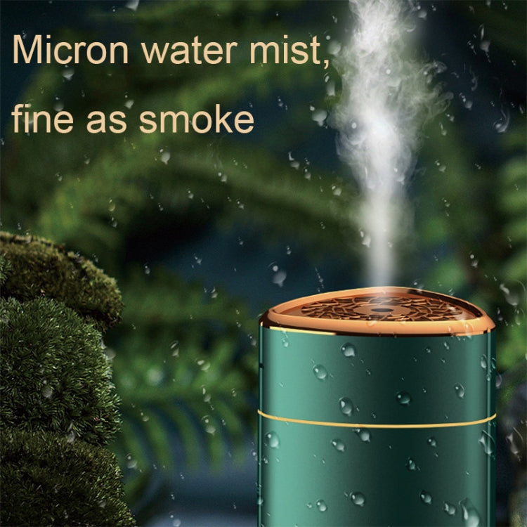 Silent USB Plug-In Silver Ion Purifying Humidifier Household Night Light Atomizer, Color: Green
