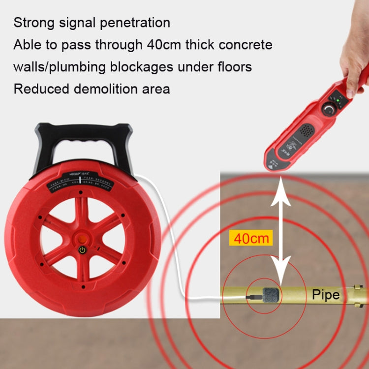 NOYAFA NF-5140 Wall Pipe Blockage Detector Pipe Blockage Detector For Iron/PVC/Cement/Steel Pipes - free shipping - PMC Jewellery - Order now!