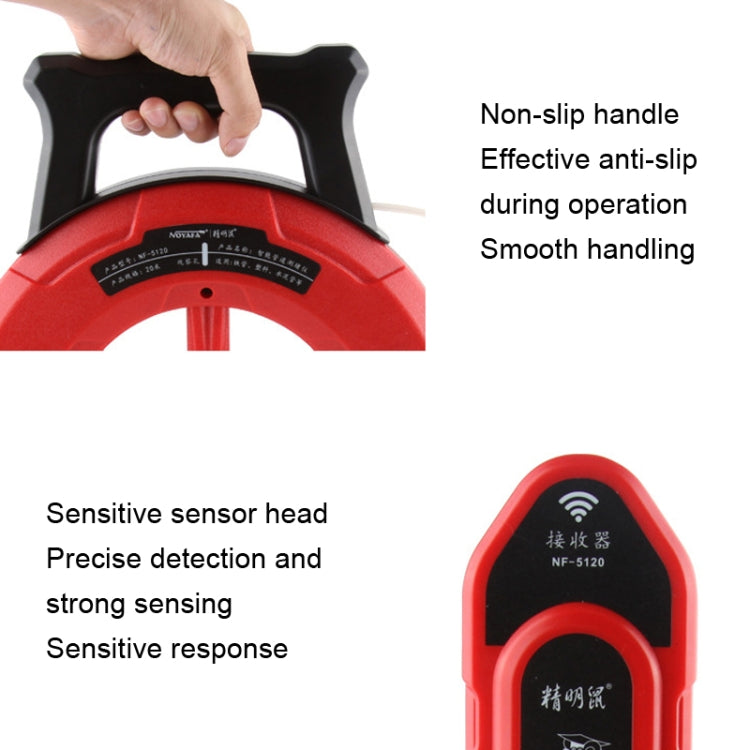 NOYAFA NF-5130 Wall Pipe Blockage Detector Pipe Blockage Detector For Iron/PVC/Cement/Steel Pipes - free shipping - PMC Jewellery - Order now!