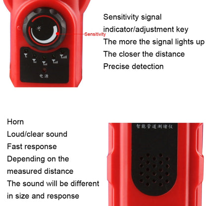 NOYAFA NF-5140 Wall Pipe Blockage Detector Pipe Blockage Detector For Iron/PVC/Cement/Steel Pipes - free shipping - PMC Jewellery - Order now!