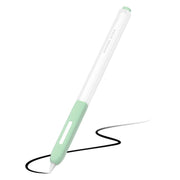 For Apple Pencil 2 Non-Slip Anti-Fall Translucent Segmented Pen Case(Green Cyan)