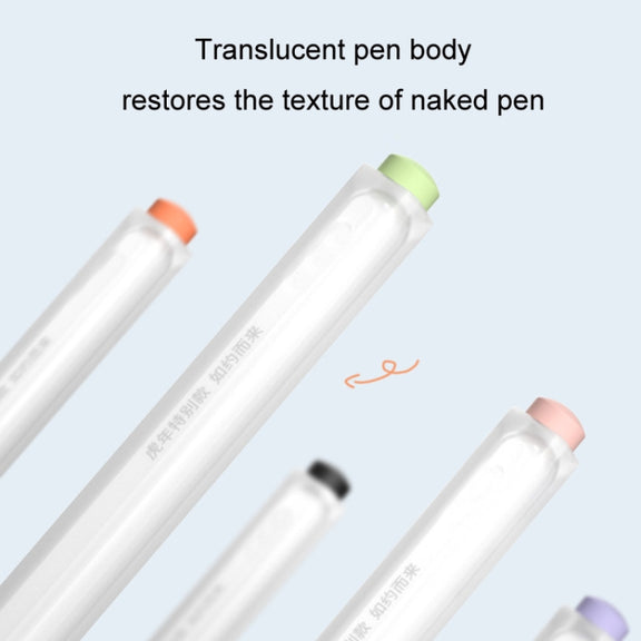 For Apple Pencil 2 Non-Slip Anti-Fall Translucent Segmented Pen Case(Sky Blue)