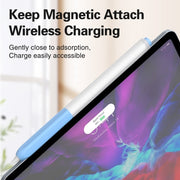 For Apple Pencil 2 Non-Slip Anti-Fall Translucent Segmented Pen Case(Business Gray)