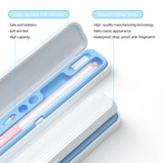 For Apple Pencil 1/2 Capacitance Pen Adapter Accessory Storage Box(Lavender Purple)