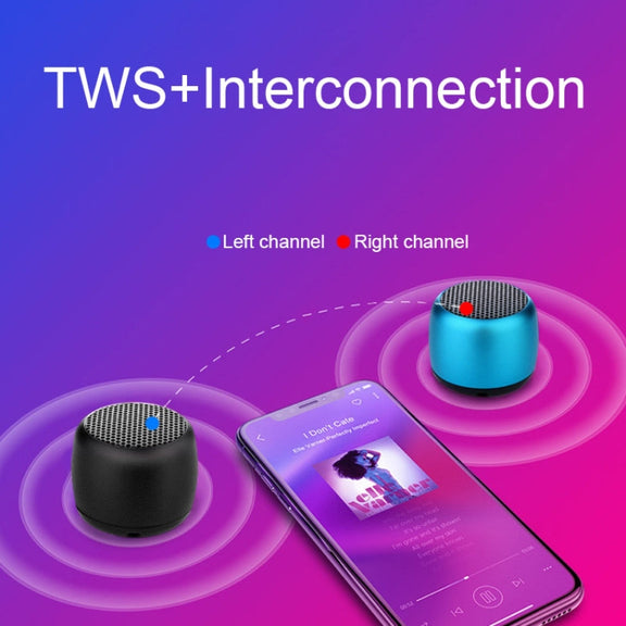 Small TWS Couplet Wireless Bluetooth Speaker Mini Smart Noise Reduction Water-resistant Speaker(Blue)
