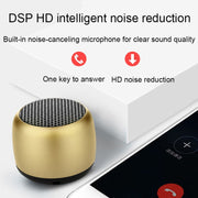 Small TWS Couplet Wireless Bluetooth Speaker Mini Smart Noise Reduction Water-resistant Speaker(Blue)