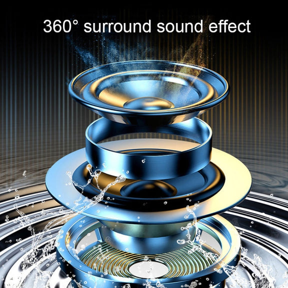 Small TWS Couplet Wireless Bluetooth Speaker Mini Smart Noise Reduction Water-resistant Speaker(Silver Gray)