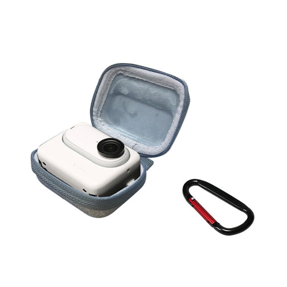 For Insta360 GO 3 Mini Body Bag Portable Storage Bag With Carabiner(Gray)