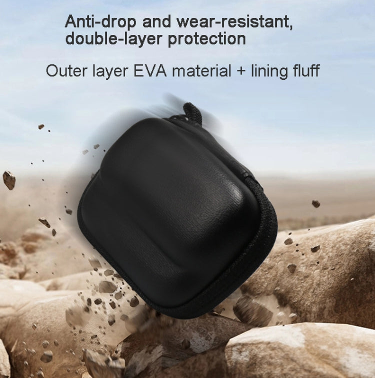 For Insta360 GO 3 Mini Body Bag Portable Storage Bag With Carabiner(Gray)