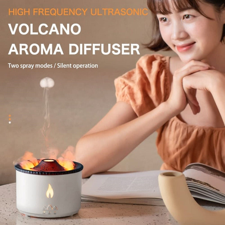 Volcanic Essential Oil Aroma Diffuser Ultrasonic Air Humidifier, Model: Full Split Remote Control(US Plug)