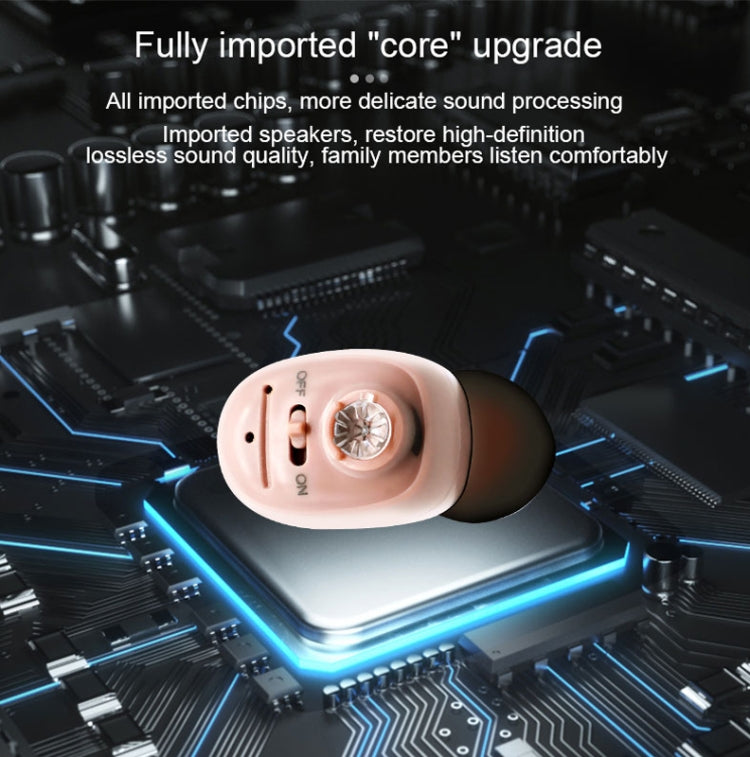 CIC Hearing Aids Rechargeable Invisible Wireless Hearing Aid Sound Amplifier(Black) - Hearing Aids by PMC TechLife | Online Shopping South Africa | PMC TechLife | Buy Now Pay Later Mobicred