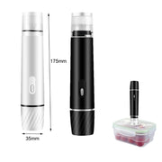 Handheld Vacuum Machine Rechargeable Food Preservation Compression Storage Machine(Black)