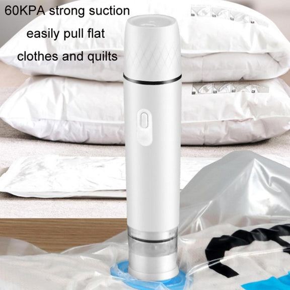 Handheld Vacuum Machine Rechargeable Food Preservation Compression Storage Machine(Black)