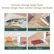 Handheld Vacuum Machine Rechargeable Food Preservation Compression Storage Machine(Black)