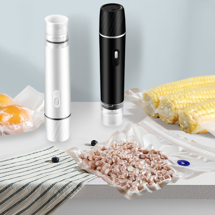 Handheld Vacuum Machine Rechargeable Food Preservation Compression Storage Machine(Black)