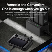 For DJI Mavic 3 Series LKTOP 200W 3-Channel Battery Charger EU Plug