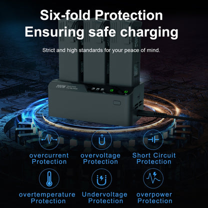 For DJI Mavic 3 Series LKTOP 200W 3-Channel Battery Charger EU Plug - free shipping - PMC Jewellery - Order now!
