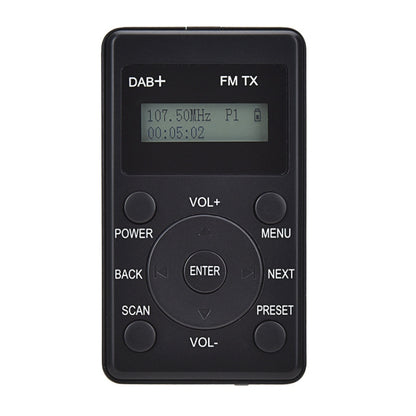 HanRongda HRD-100 Portable Digital Display DAB+ / DAB / FM Radio(Black) - free shipping - PMC Jewellery - Order now!