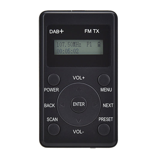 HanRongda HRD-100 Portable Digital Display DAB+ / DAB / FM Radio(Black) - free shipping - PMC Jewellery - Order now!