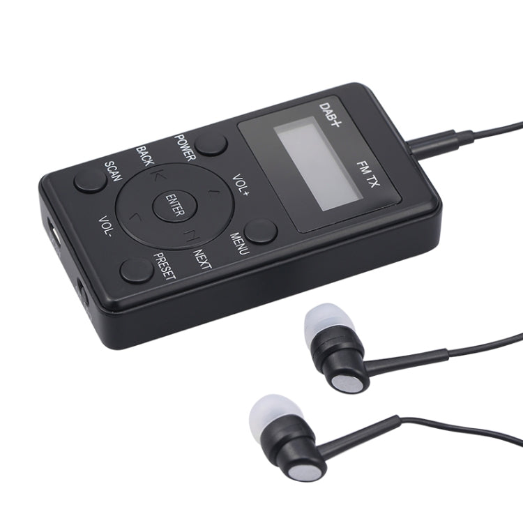 HanRongda HRD-100 Portable Digital Display DAB+ / DAB / FM Radio(Black) - free shipping - PMC Jewellery - Order now!