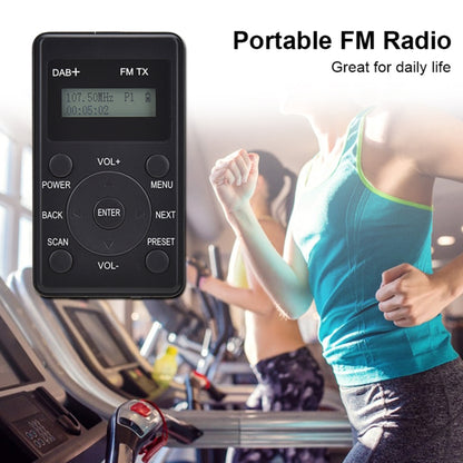 HanRongda HRD-100 Portable Digital Display DAB+ / DAB / FM Radio(Black) - free shipping - PMC Jewellery - Order now!