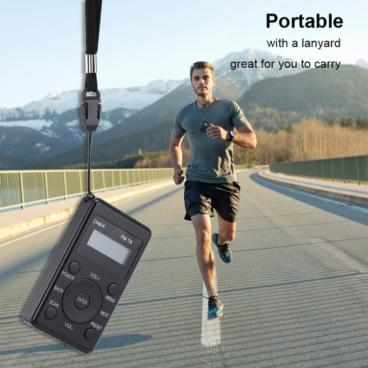 HanRongda HRD-100 Portable Digital Display DAB+ / DAB / FM Radio(Black) - free shipping - PMC Jewellery - Order now!