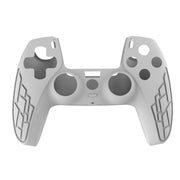 For PS5 Gamepad Silicone Case Non-slip Texture Thickened Protective Cover(White)
