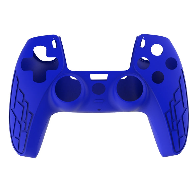 For PS5 Gamepad Silicone Case Non-slip Texture Thickened Protective Cover(Blue) - Cases by PMC TechLife | Online Shopping South Africa | PMC TechLife