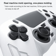 For PS5 Gamepad Silicone Case Non-slip Texture Thickened Protective Cover(Red)