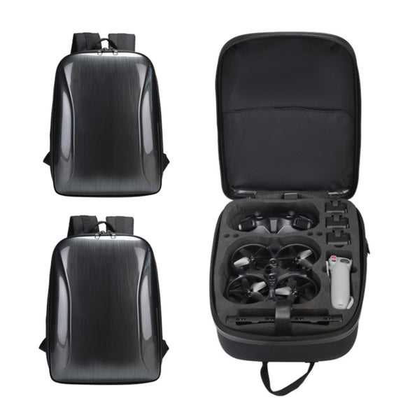 For DJI AVATA Storage Bag Hard Shell Water-resistant Shoulder Bag Backpack(Yellow EVA Lining)
