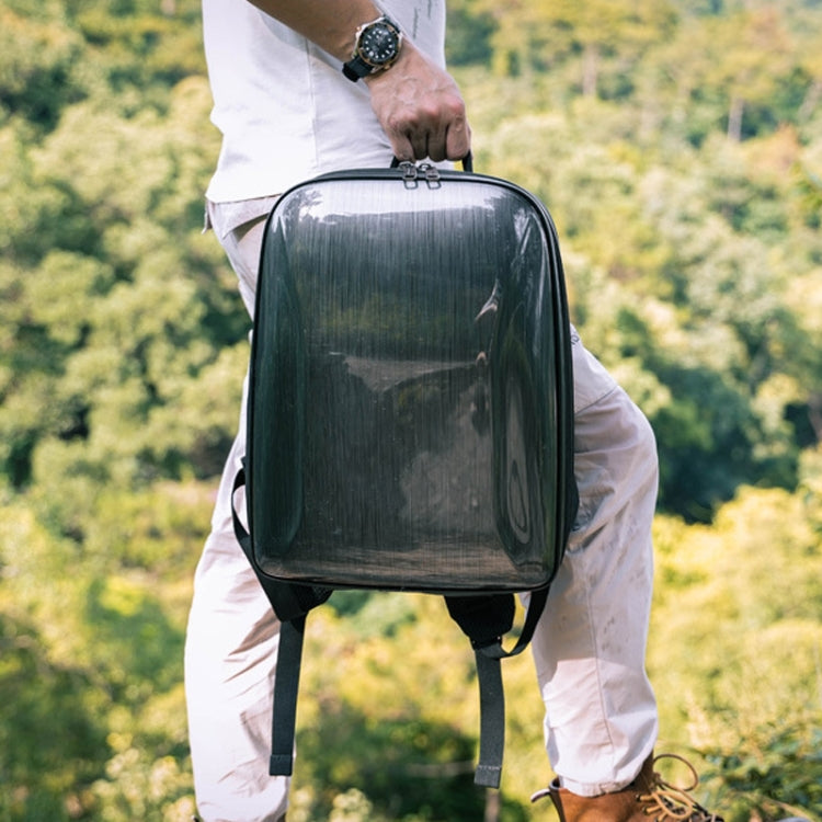 For DJI AVATA Storage Bag Hard Shell Water-resistant Shoulder Bag Backpack(Yellow EVA Lining)