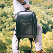 For DJI AVATA Storage Bag Hard Shell Water-resistant Shoulder Bag Backpack(Black EVA Lining)